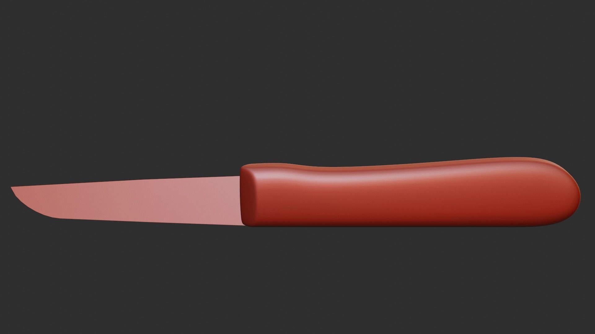 Knife Low-poly 3D model_4