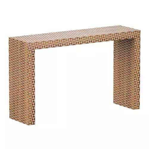 Intarsia Natural Console Table Crate and Barrel