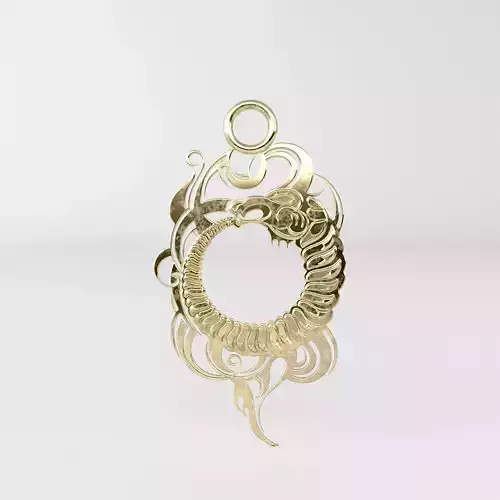 Dragon tribal pendant