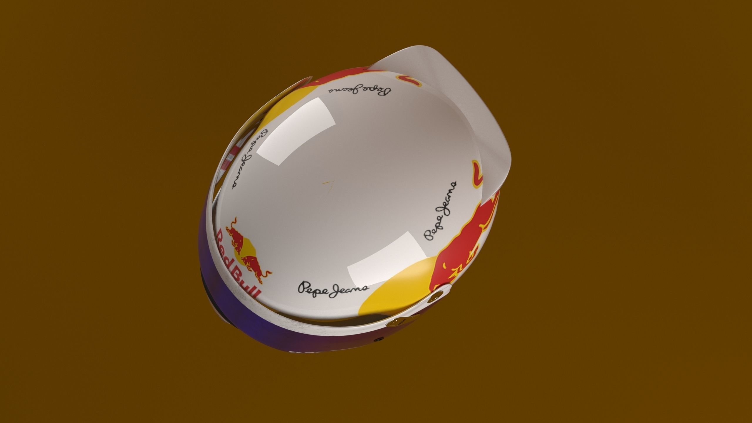 Race Helmet 3D Model 3D model_4