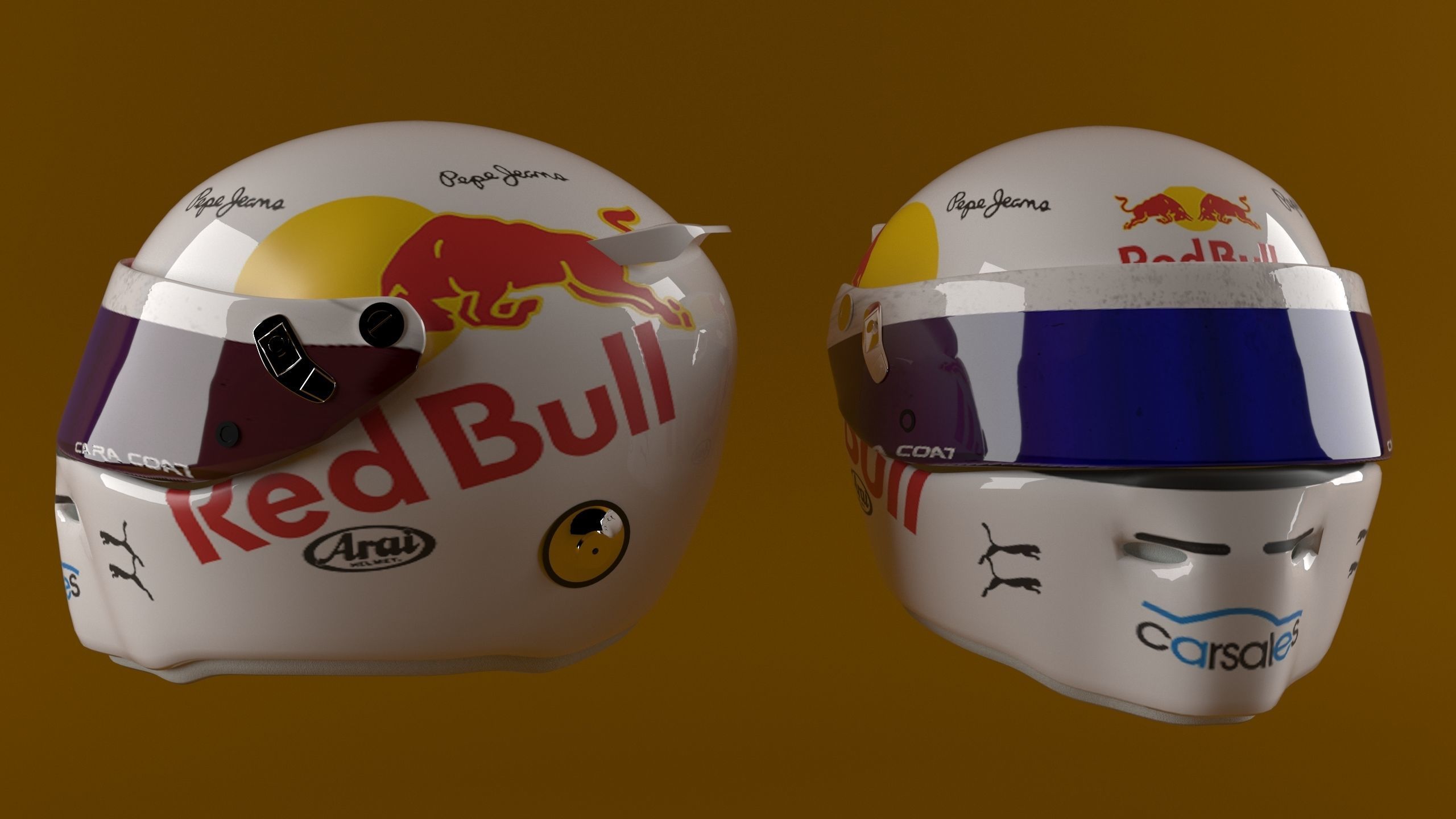 Race Helmet 3D Model 3D model_1