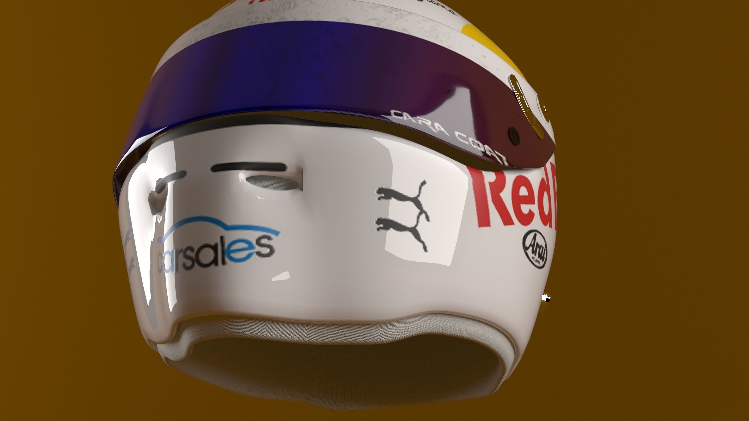 Race Helmet 3D Model 3D model_3