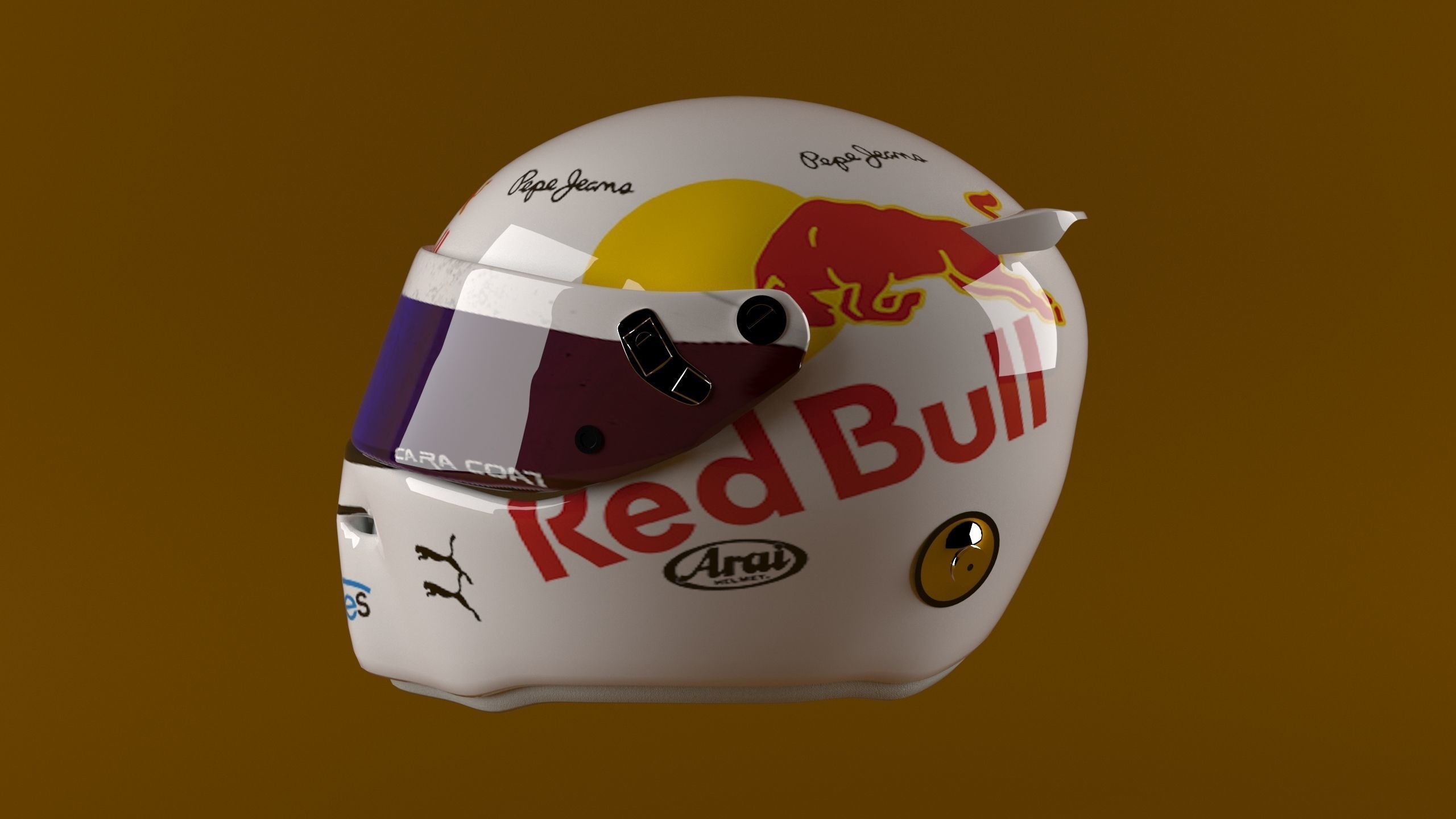 Race Helmet 3D Model 3D model_2