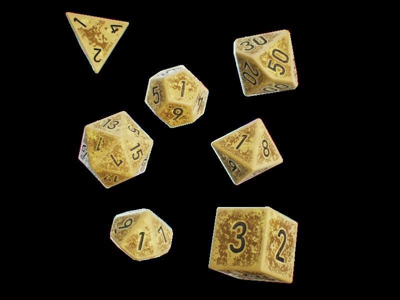 Role Playing Dice - RPG Dice Set - PBR - 3D VR  AR  game ready  Low-poly 3D model_6