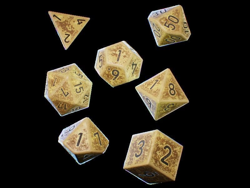 Role Playing Dice - RPG Dice Set - PBR - 3D VR  AR  game ready  Low-poly 3D model_5