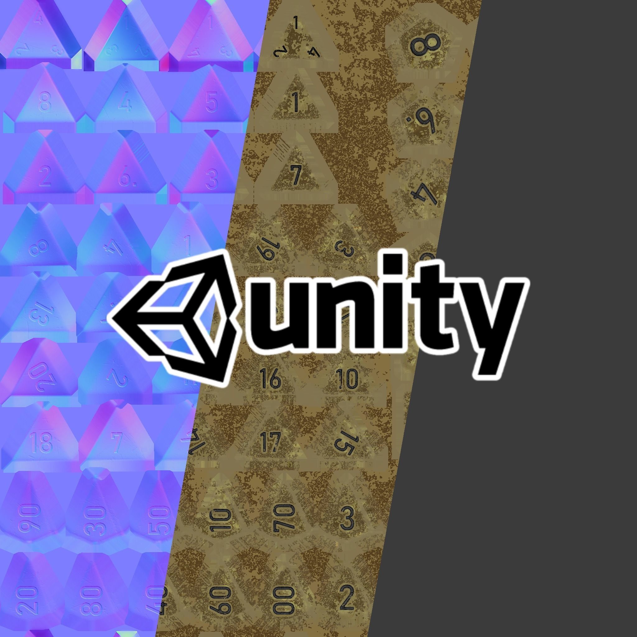 Role Playing Dice - RPG Dice Set - PBR - 3D VR  AR  game ready  Low-poly 3D model_7