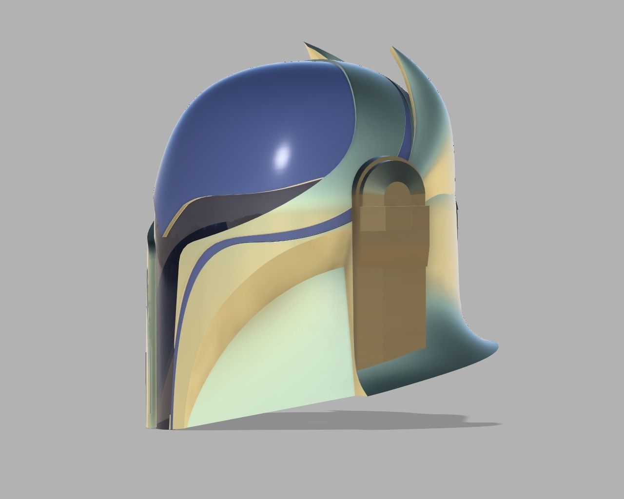 Ancient Mando Custom Helmet 3D print model_1