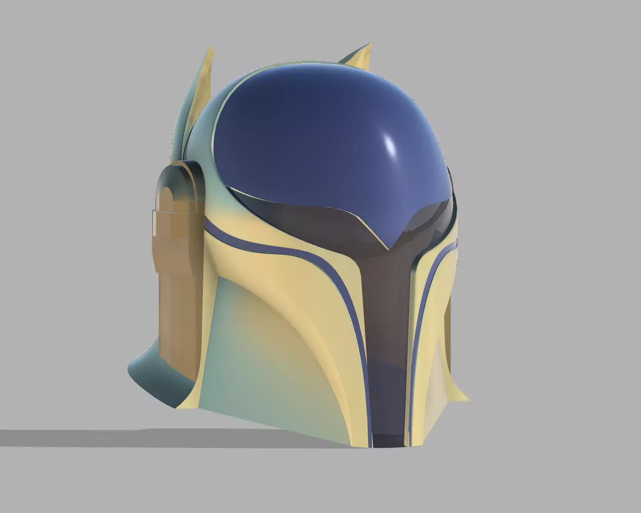 Ancient Mando Custom Helmet 3D print model_0