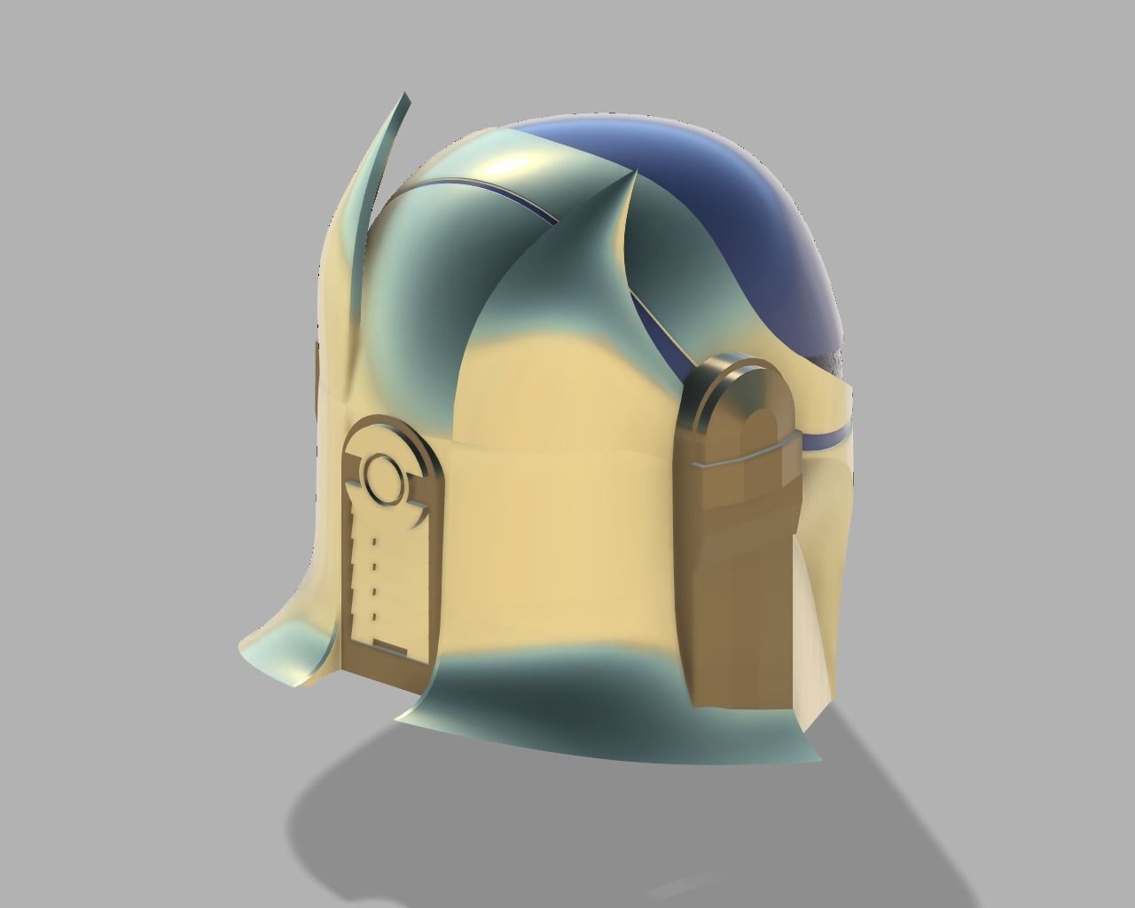 Ancient Mando Custom Helmet 3D print model_2