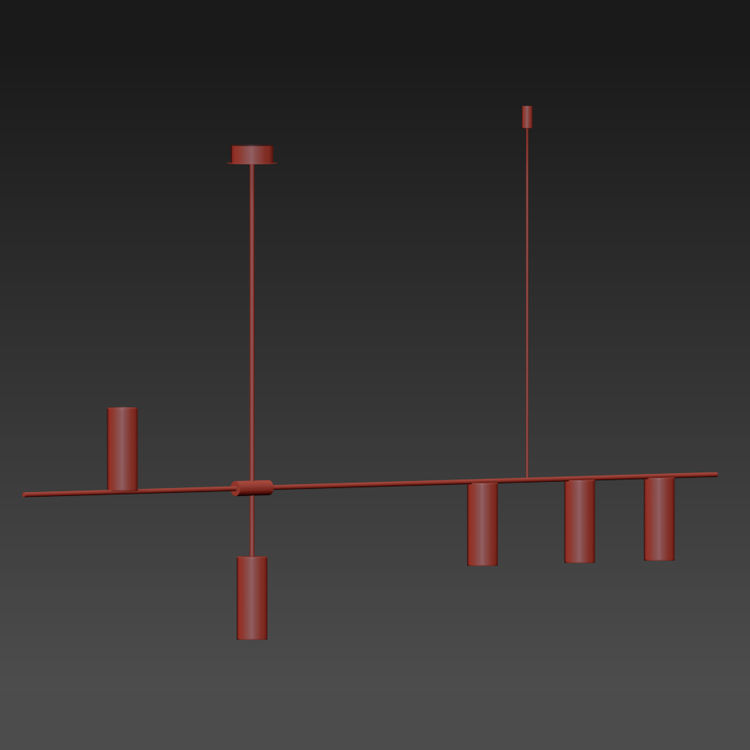 Light Geometric Pendant light Chandelier Collection 3D model_5