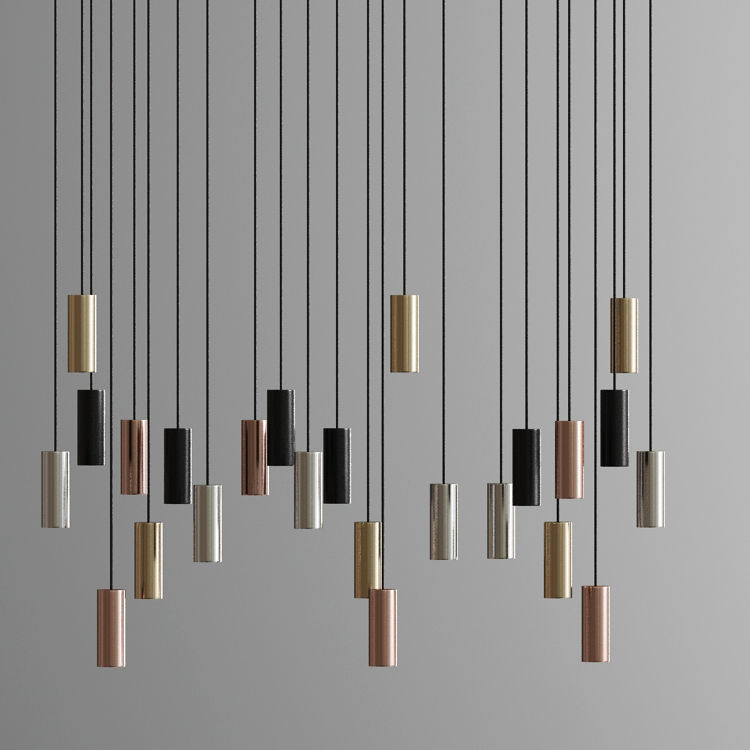 Light Geometric Pendant light Chandelier Collection 3D model_2