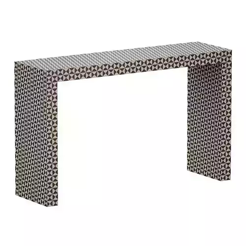 Intarsia Black Console Table Crate and Barrel