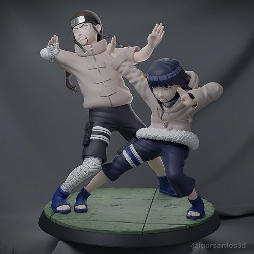 The battle of the Hyuga clan 3D print model