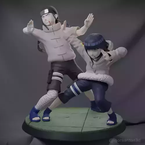 The battle of the Hyuga clan 3D print model