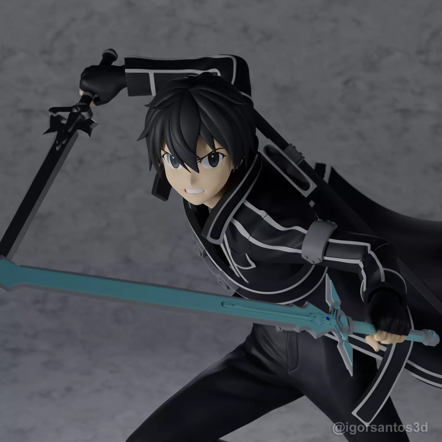 Kirito Sword Art Online 3D print model