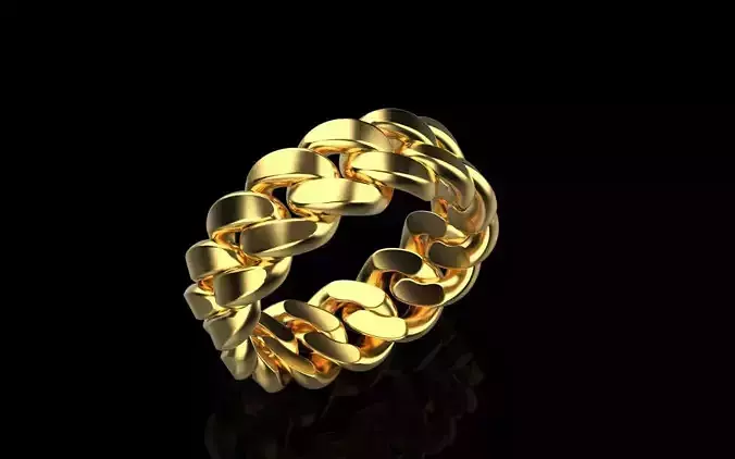 Cuban chain ring size 8   