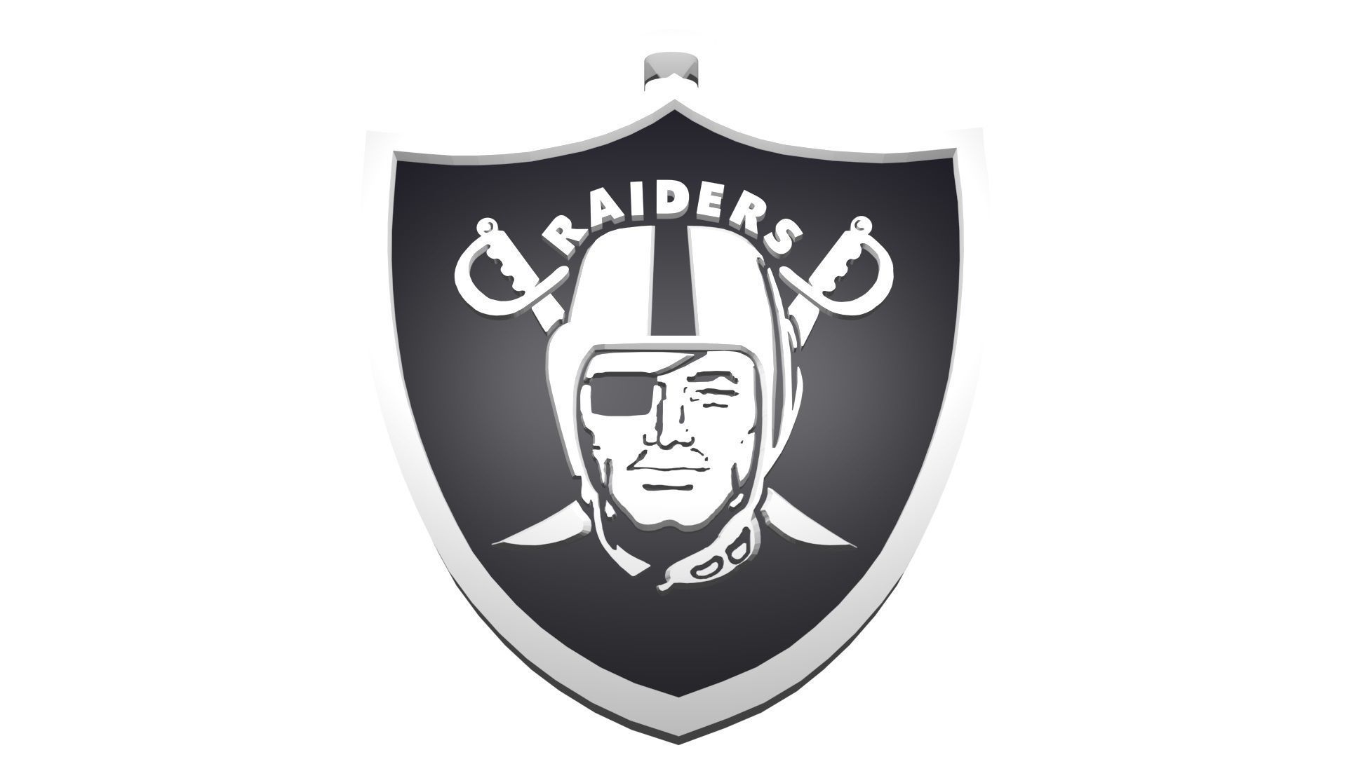 Raiders custom pendant large 3D model_1