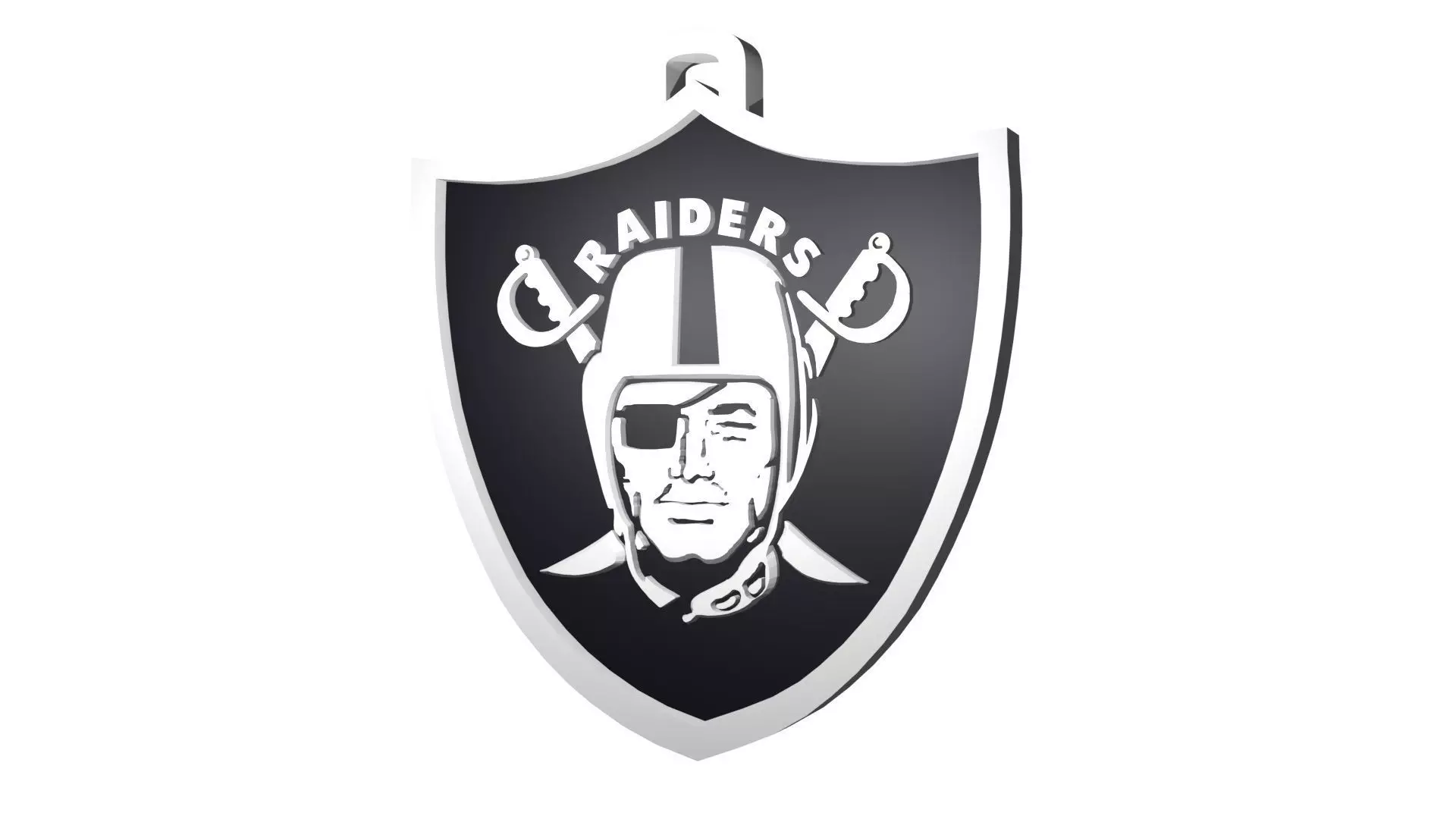 Raiders custom pendant large 3D model_0