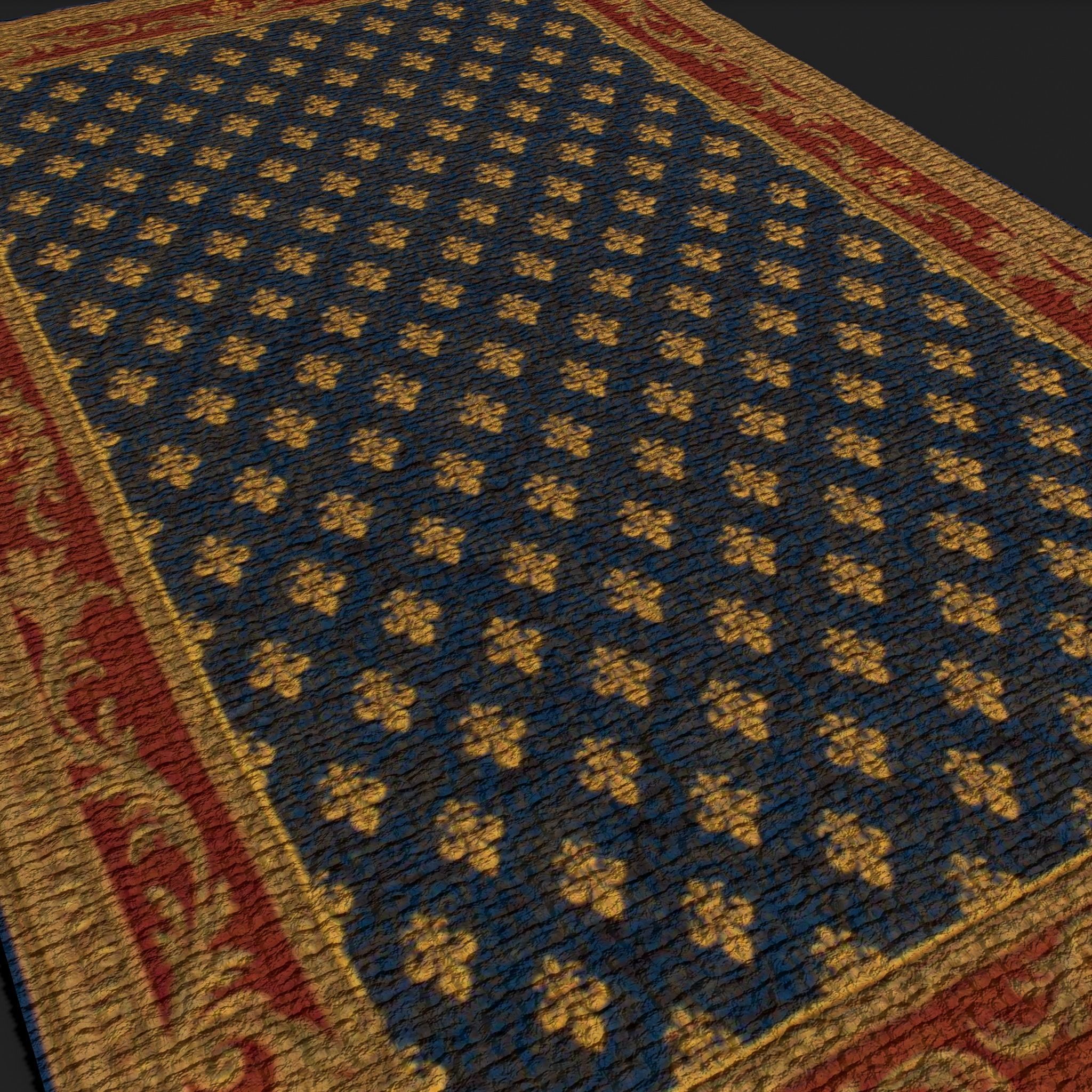 Eight Highly Detailed Medieval Style Tapestries  3D Model Collection_70