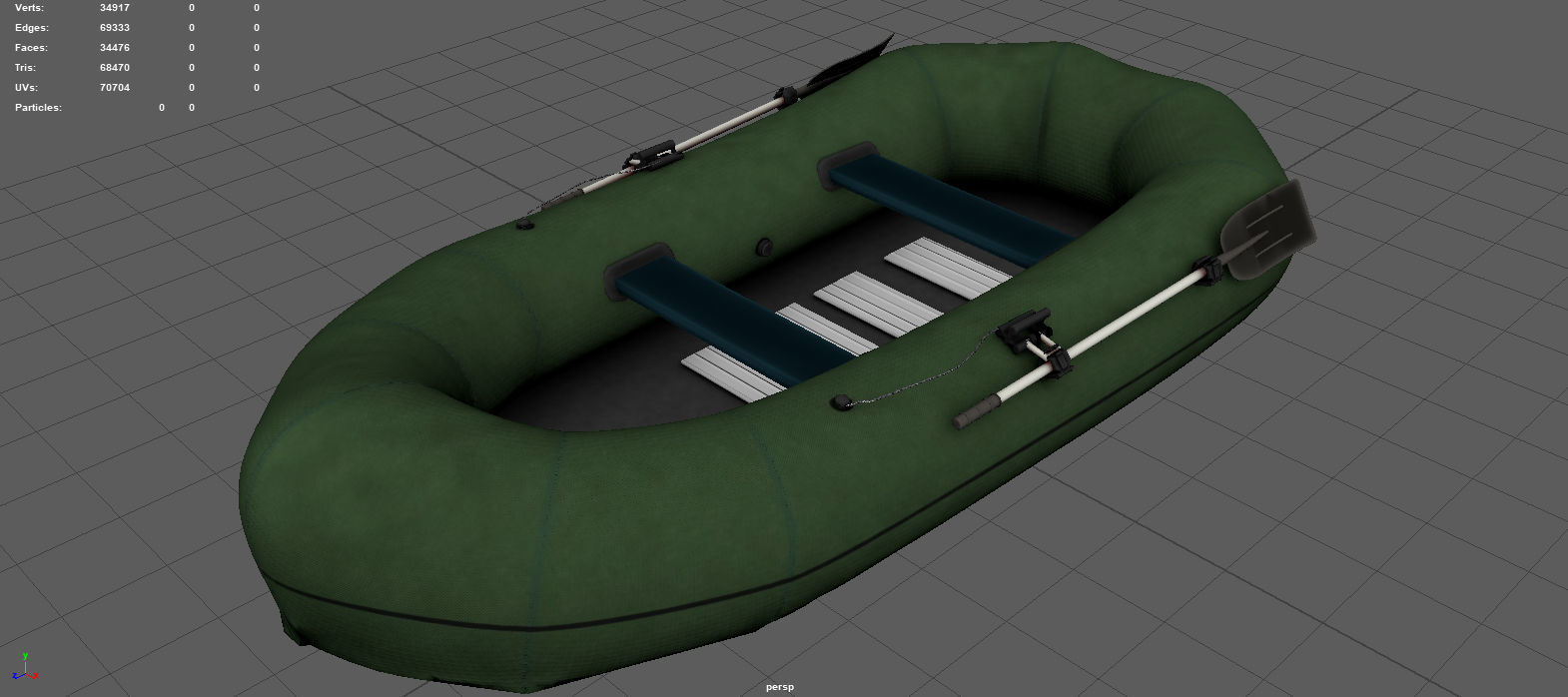 INFLATABLE BOAT 3D model_5