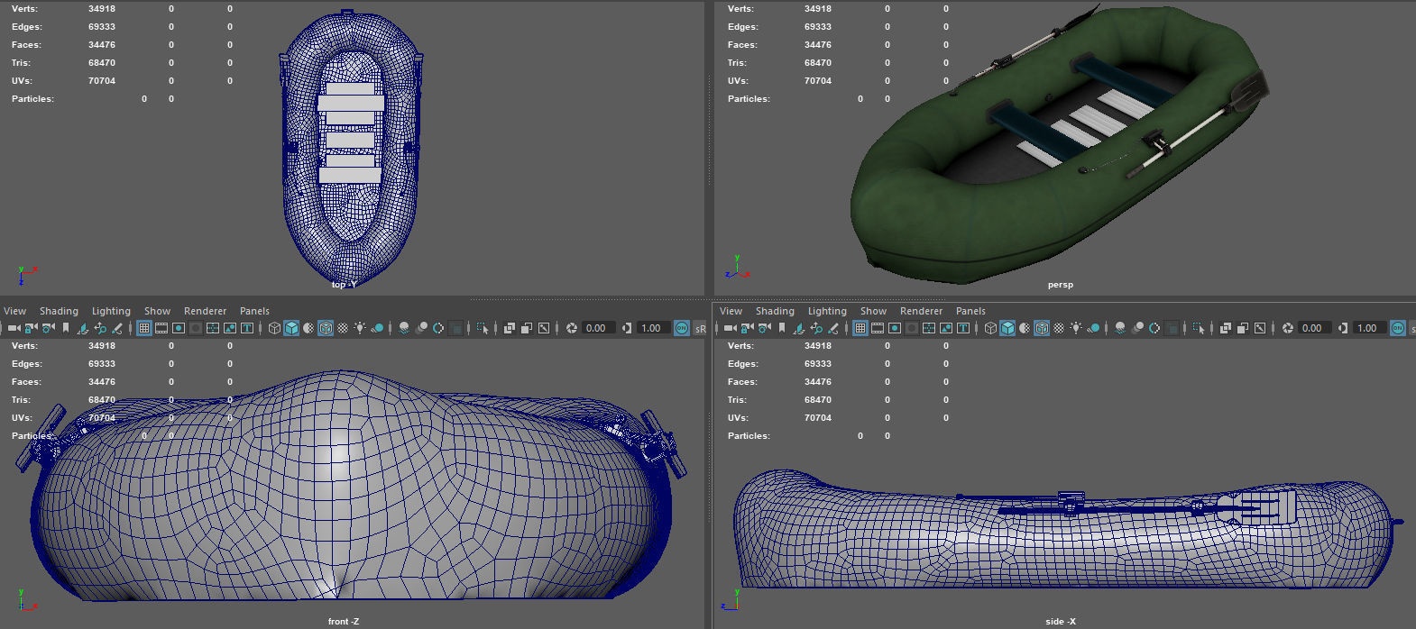 INFLATABLE BOAT 3D model_13