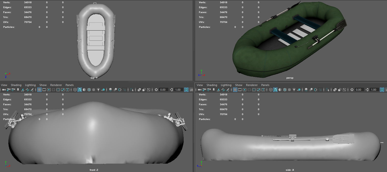 INFLATABLE BOAT 3D model_12