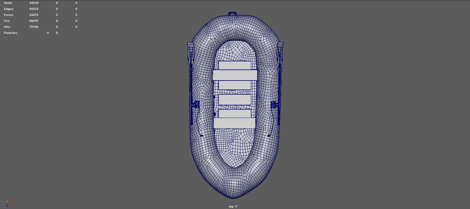 INFLATABLE BOAT 3D model_14
