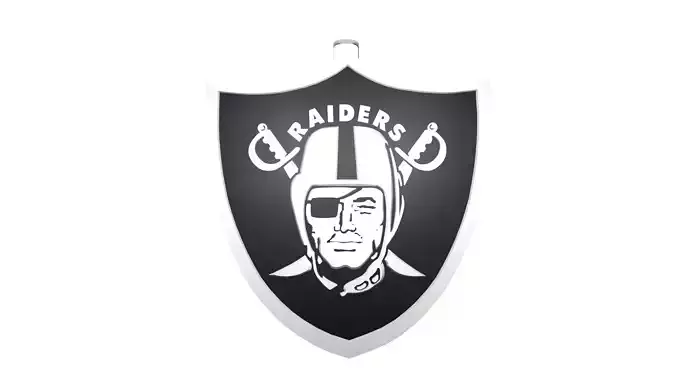 Raiders custom pendant small