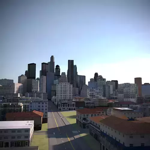 City 38 Low-poly 3D model
