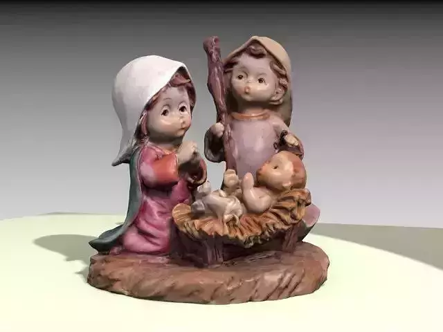 Holy Family cartoon style