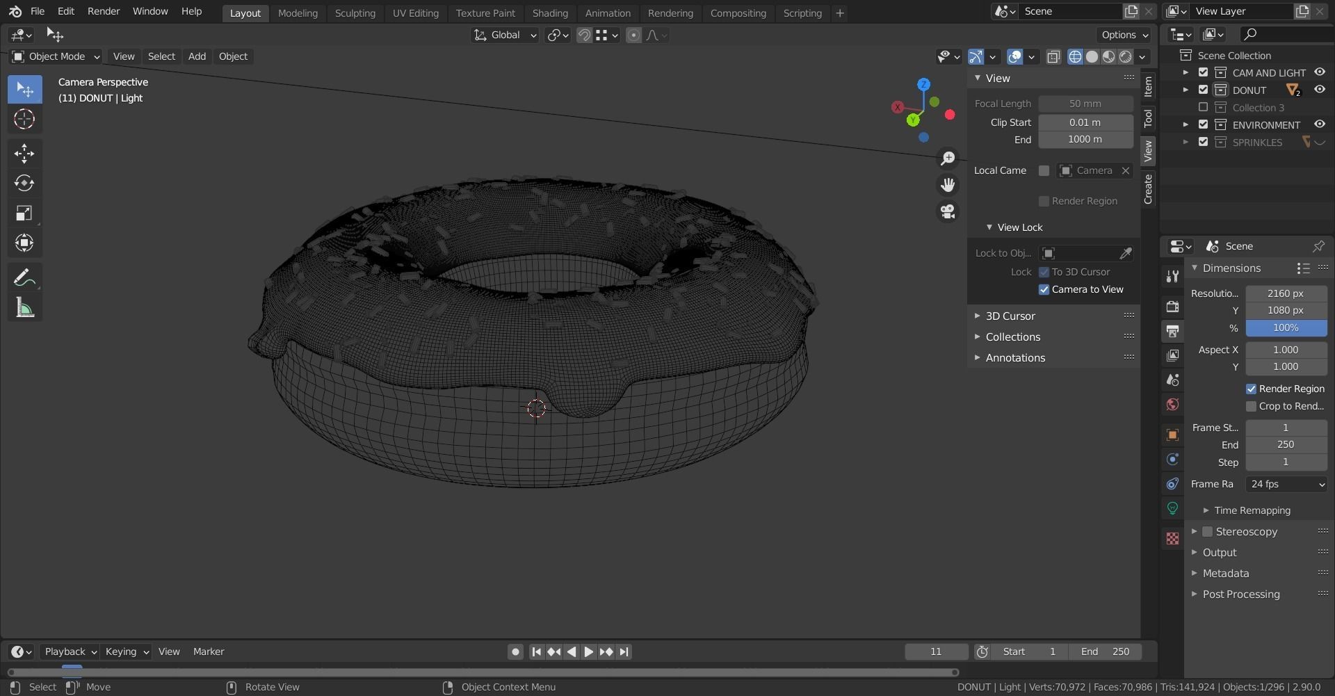 Glazed Donut Free 3D model_1