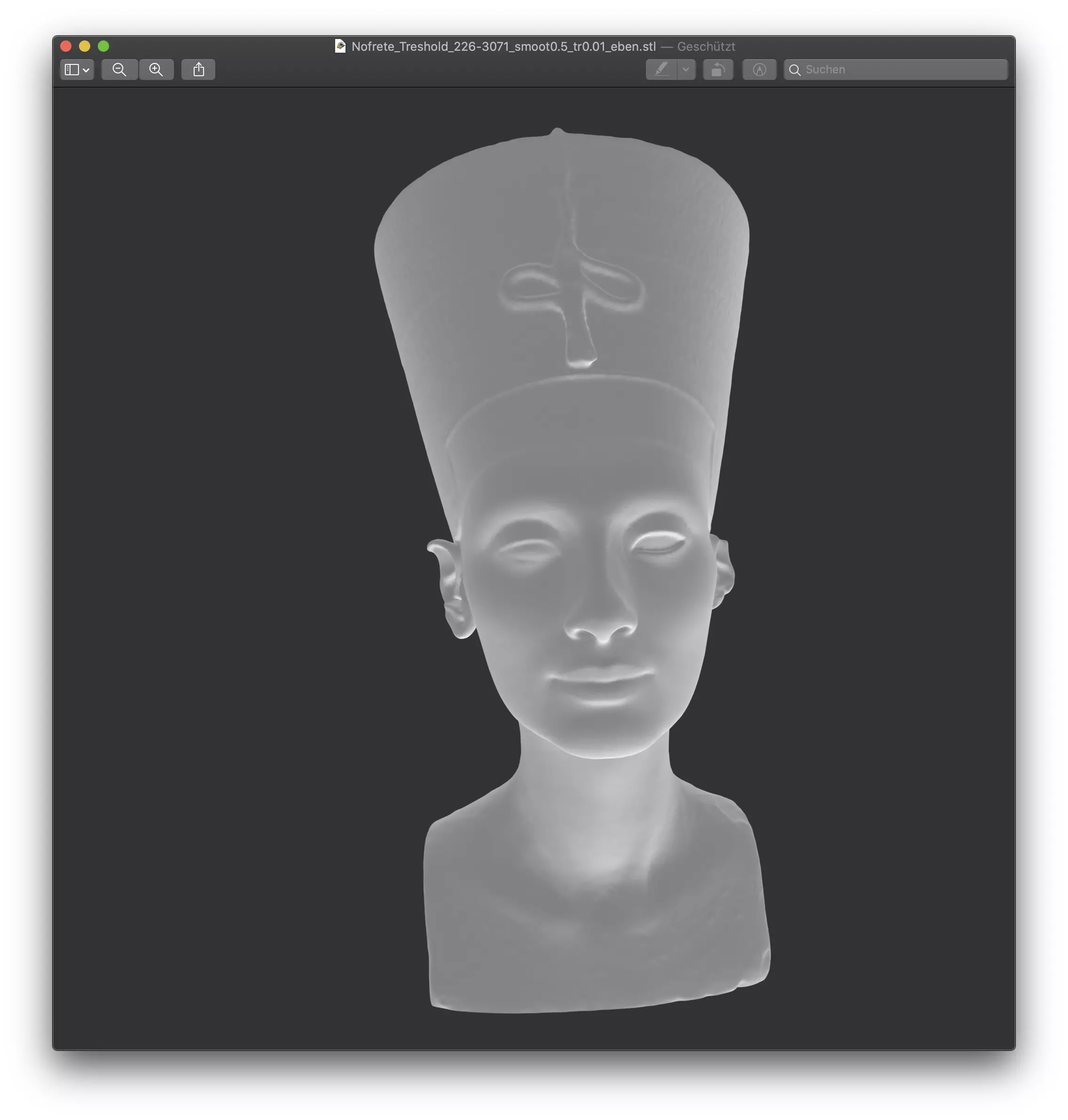 Bust of Nefertiti - sculpture from Egypt 3D print model