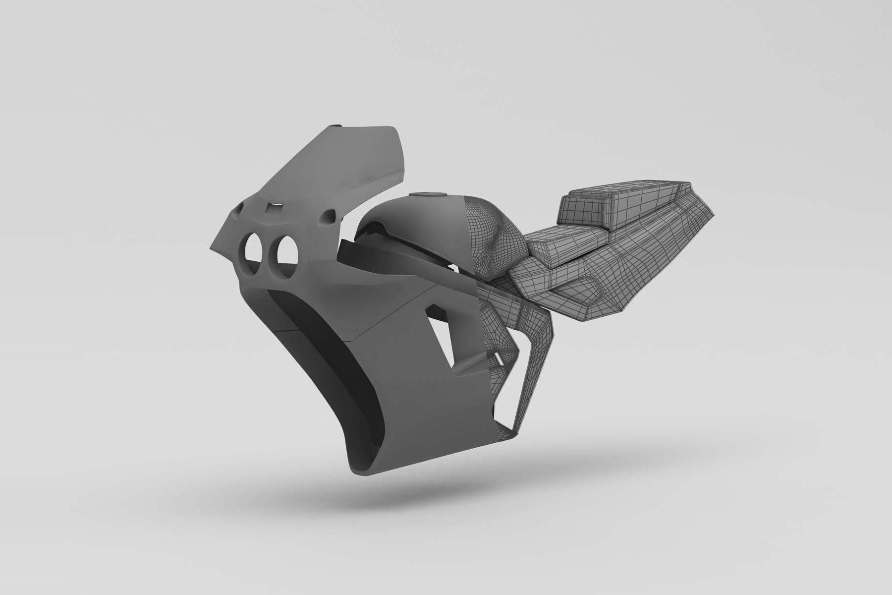 1990s Kawasaki ZX7 Ninja -  RC Body 3D print model_5