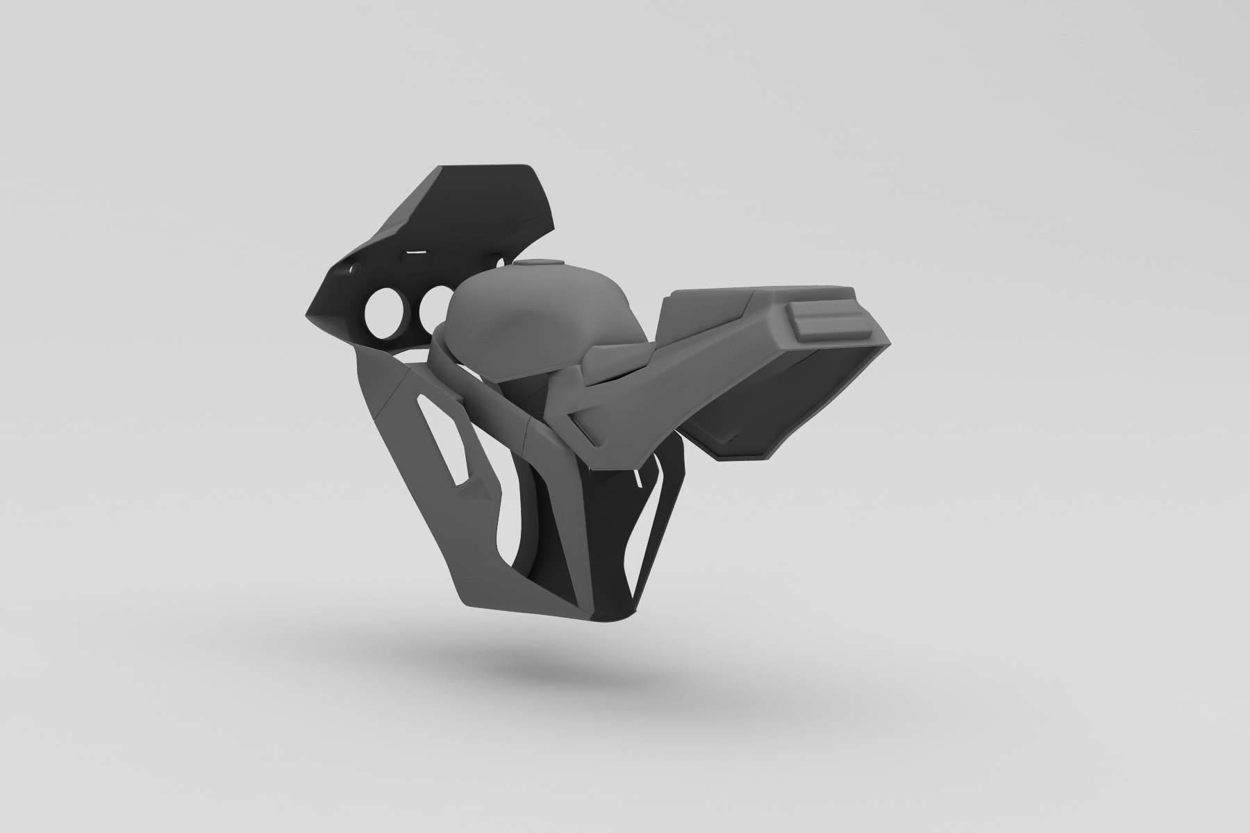 1990s Kawasaki ZX7 Ninja -  RC Body 3D print model_4