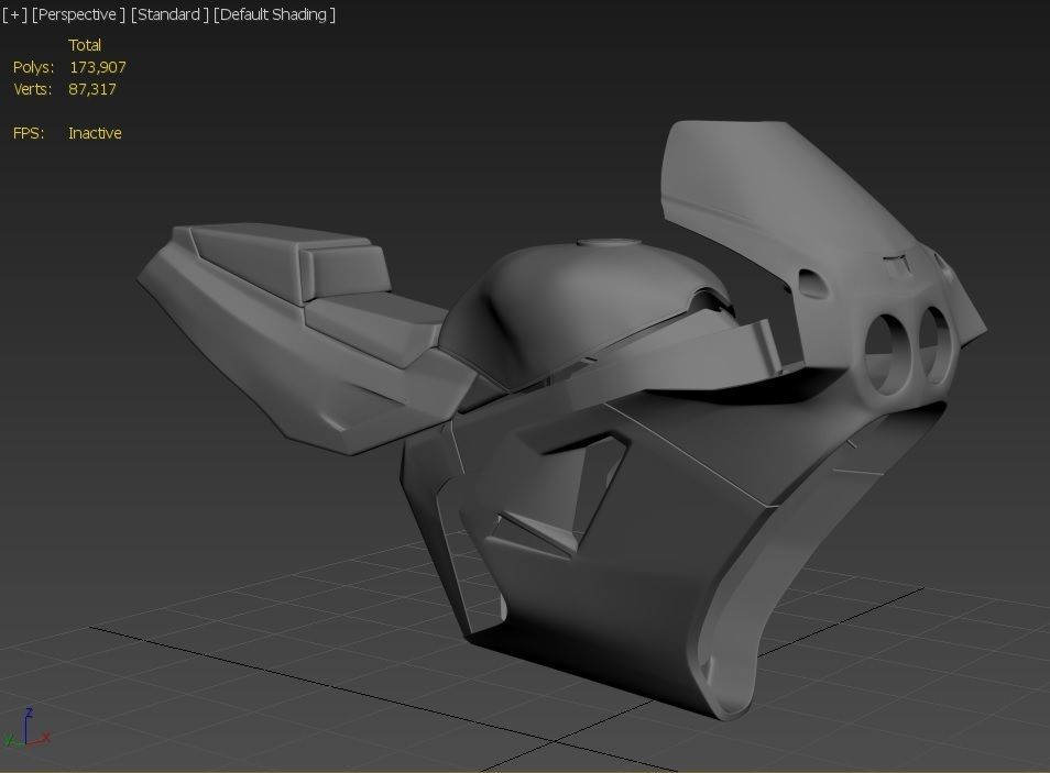 1990s Kawasaki ZX7 Ninja -  RC Body 3D print model_6