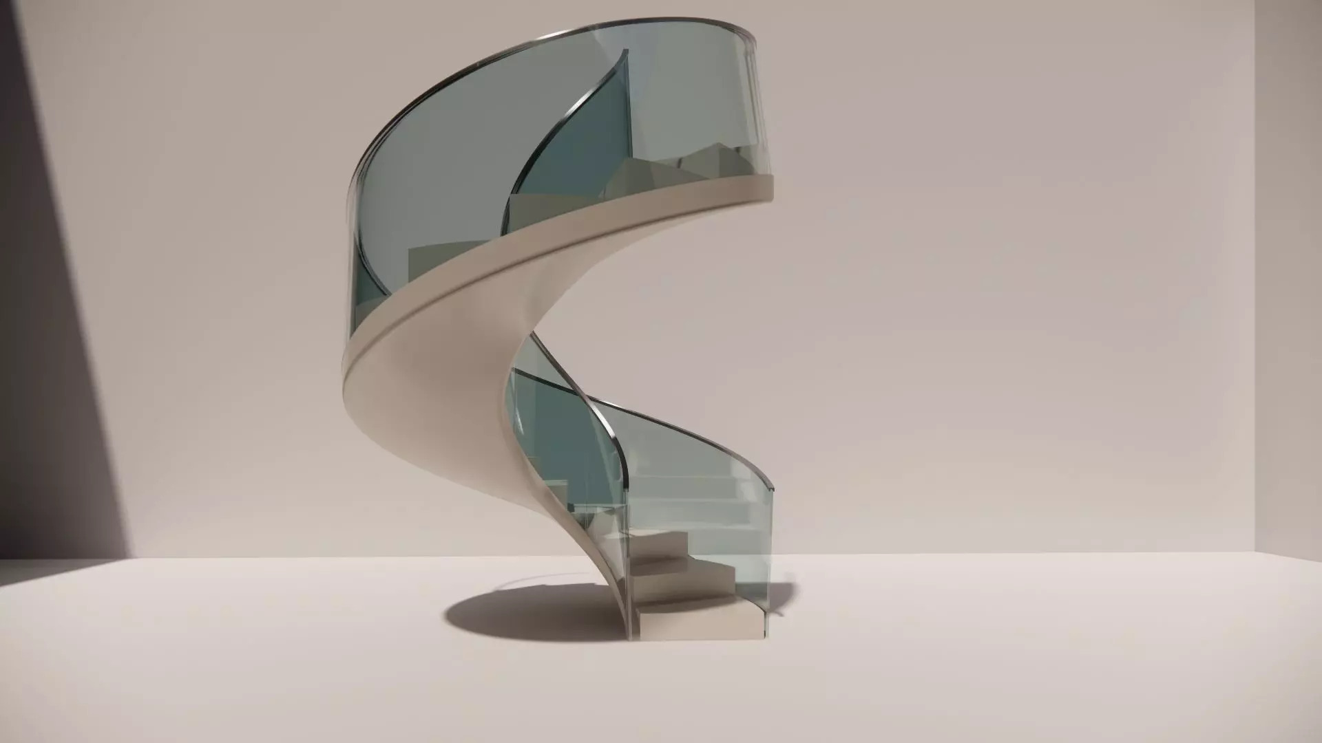 Spiral staircase Free 3D print model_0