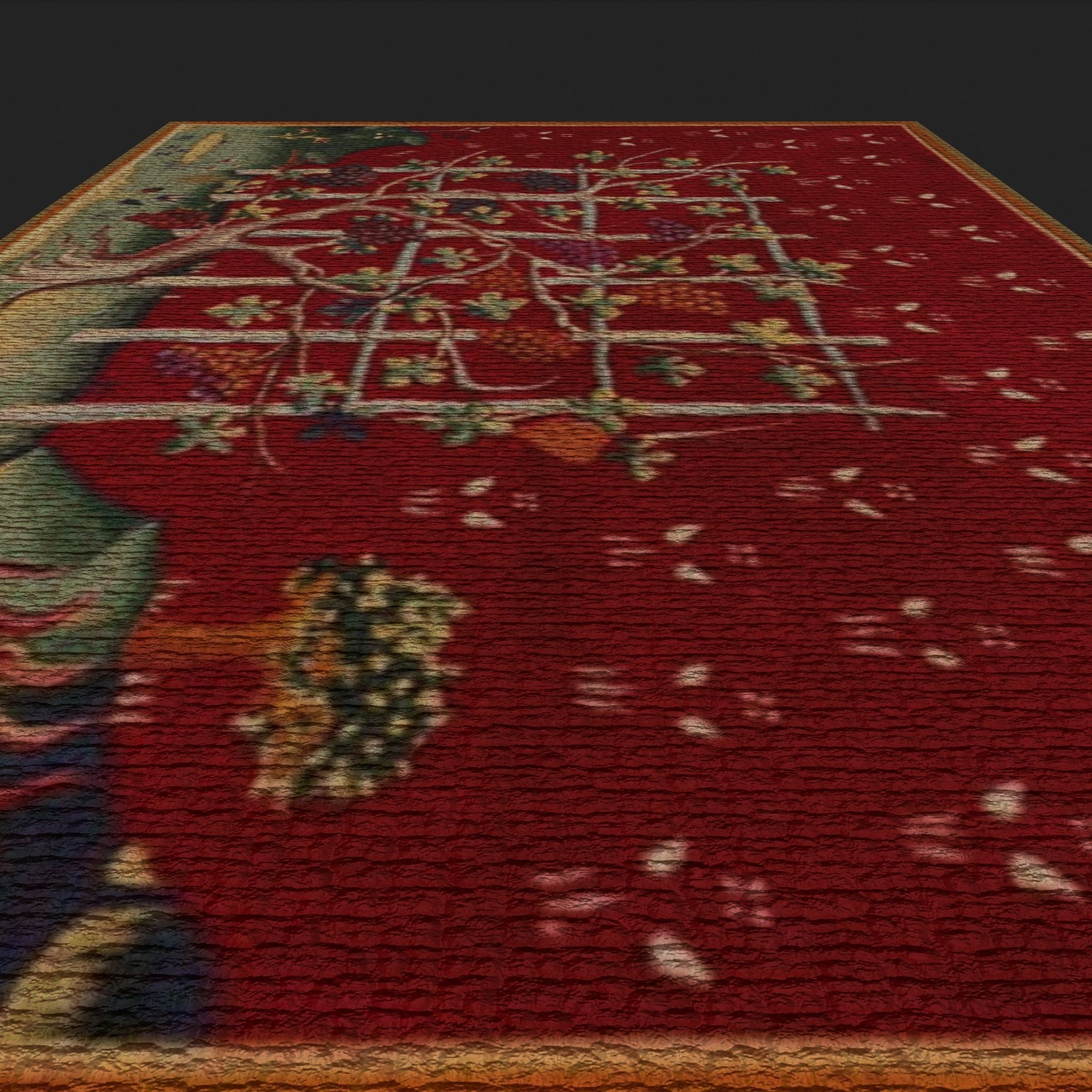 Ten Highly Detailed Medieval Style Tapestries 3D Model Collection_65