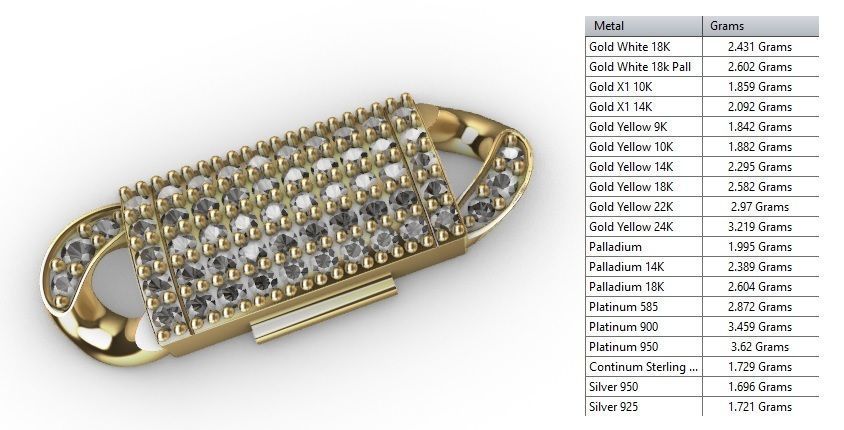 CUBAN LINK CHAIN 1 ROWS DIAMOND BRACELET NECKLACE 6 MM 3D print model_8