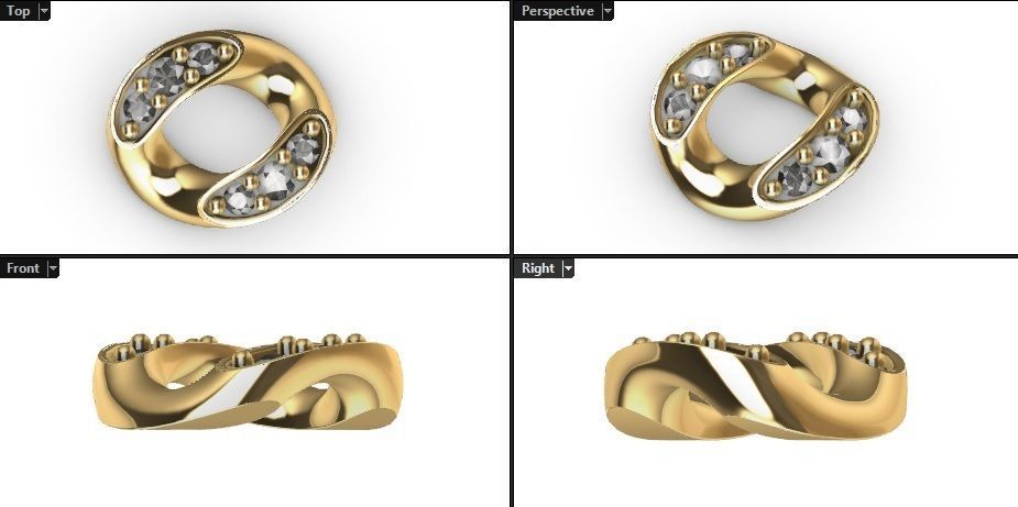 CUBAN LINK CHAIN 1 ROWS DIAMOND BRACELET NECKLACE 6 MM 3D print model_6