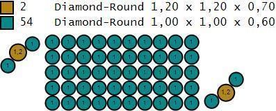 CUBAN LINK CHAIN 1 ROWS DIAMOND BRACELET NECKLACE 6 MM 3D print model_12