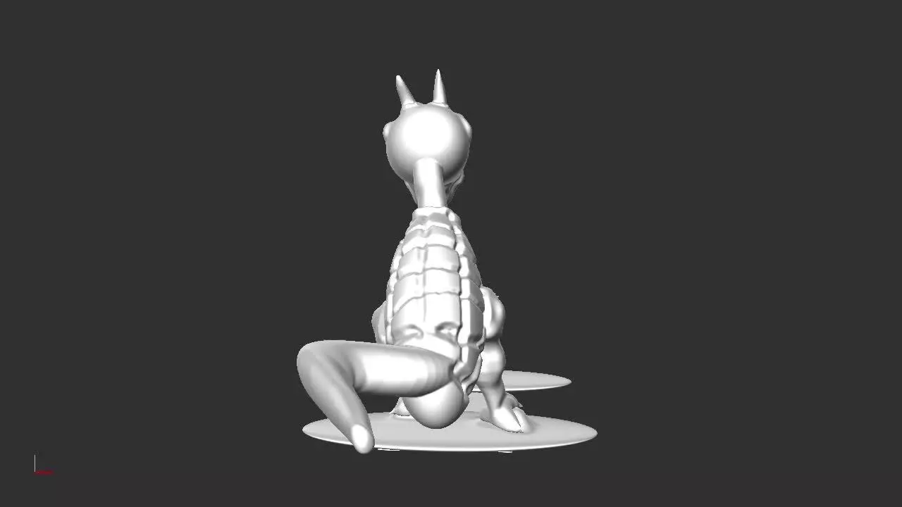 man vs monster 3D print model_0