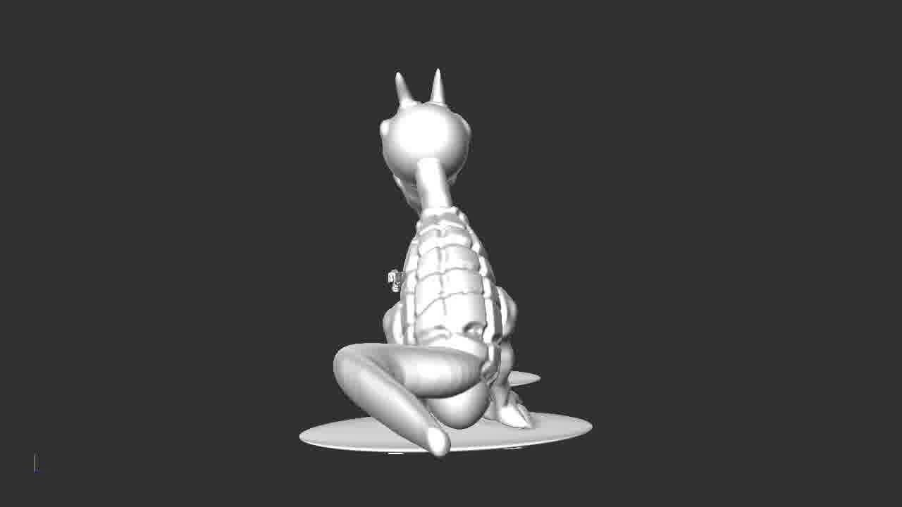 man vs monster 3D print model_4