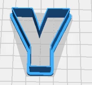 Greek Alphabet Cookie Cutters Upper Case FULL SET 3D print model_21