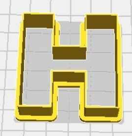 Greek Alphabet Cookie Cutters Upper Case FULL SET 3D print model_5