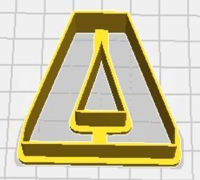 Greek Alphabet Cookie Cutters Upper Case FULL SET 3D print model_3