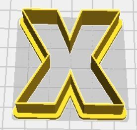 Greek Alphabet Cookie Cutters Upper Case FULL SET 3D print model_2