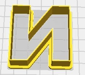 Greek Alphabet Cookie Cutters Upper Case FULL SET 3D print model_11