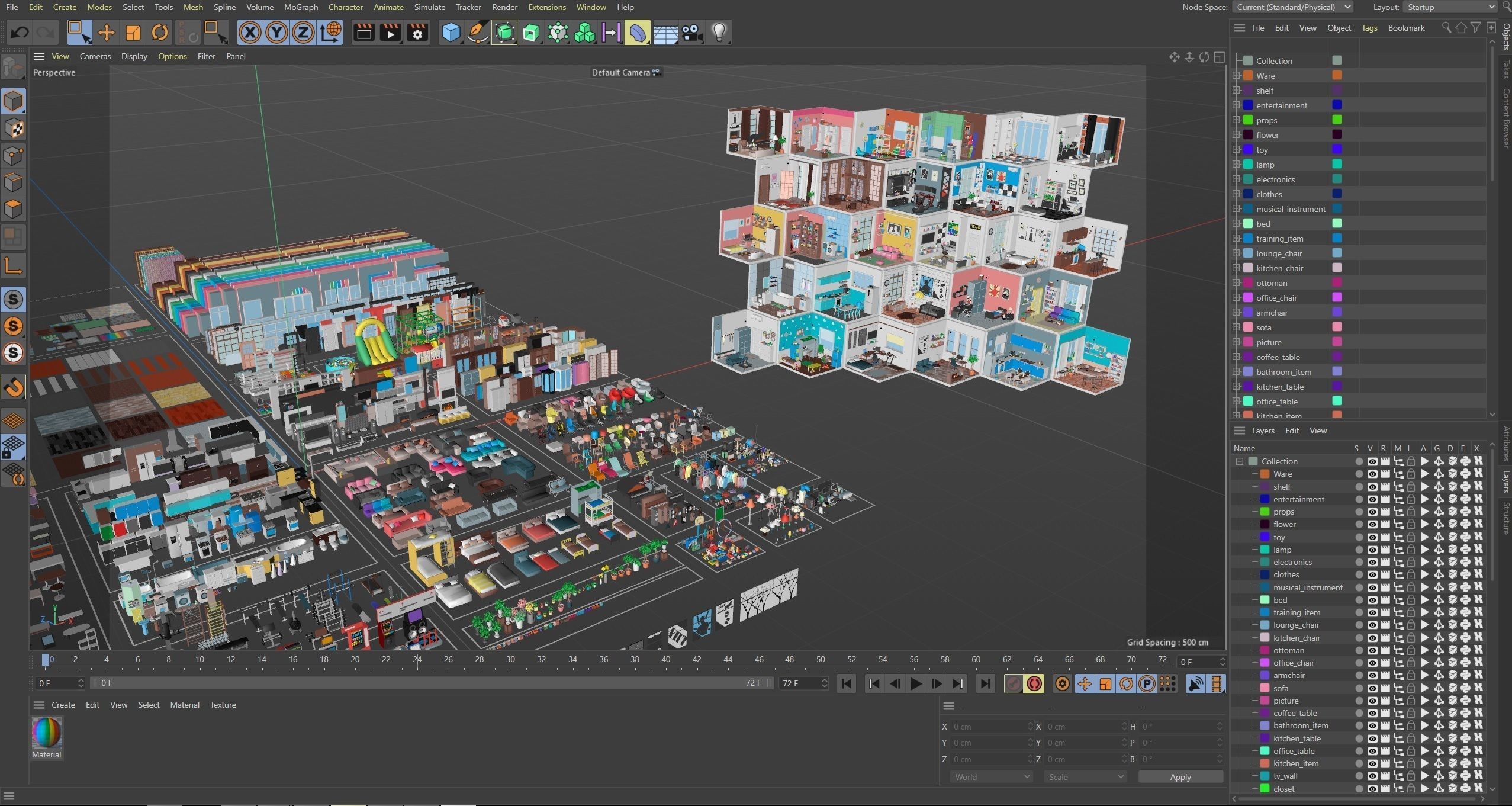 Interior Low-poly 3D model_55