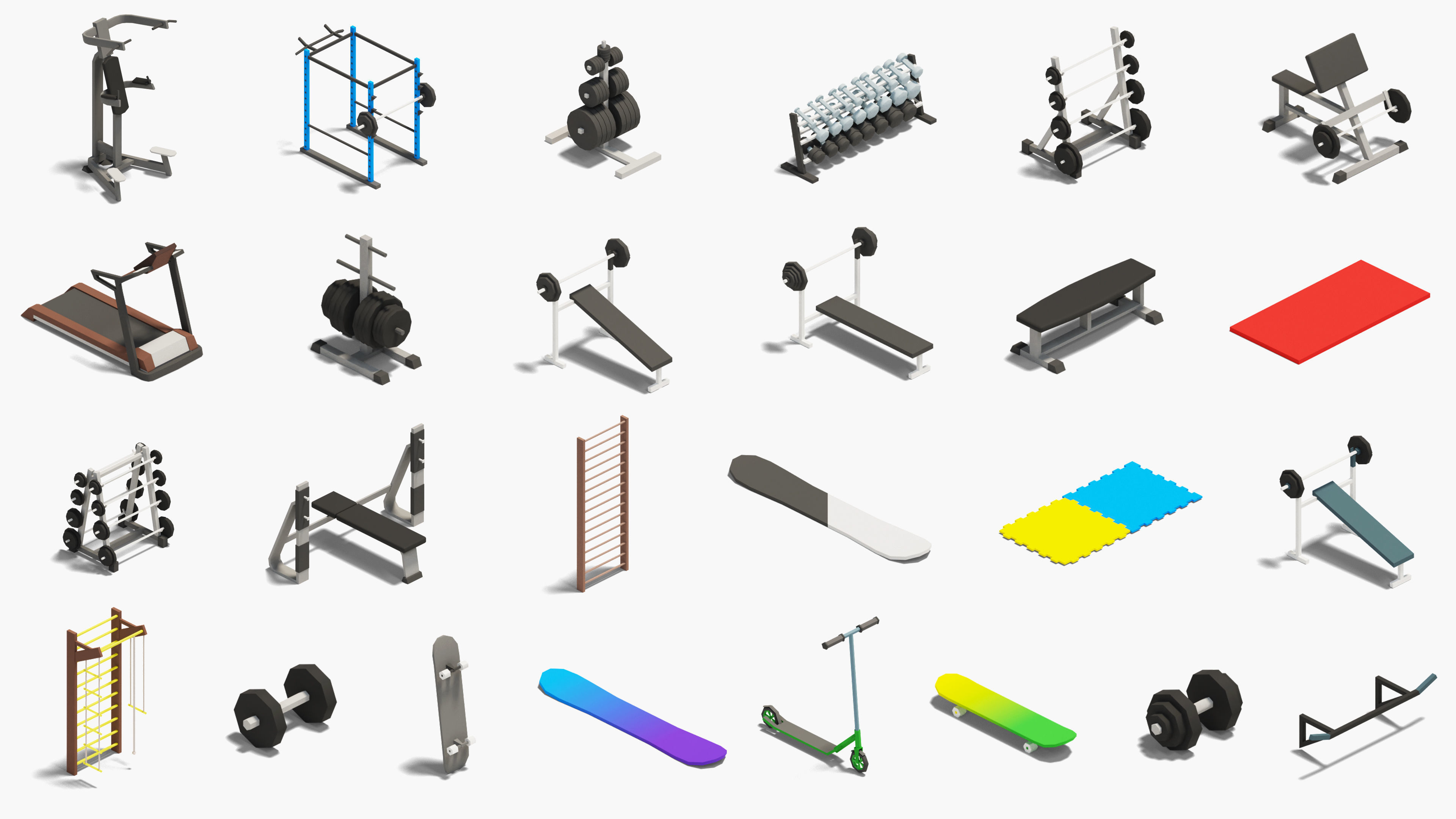 Interior Low-poly 3D model_38