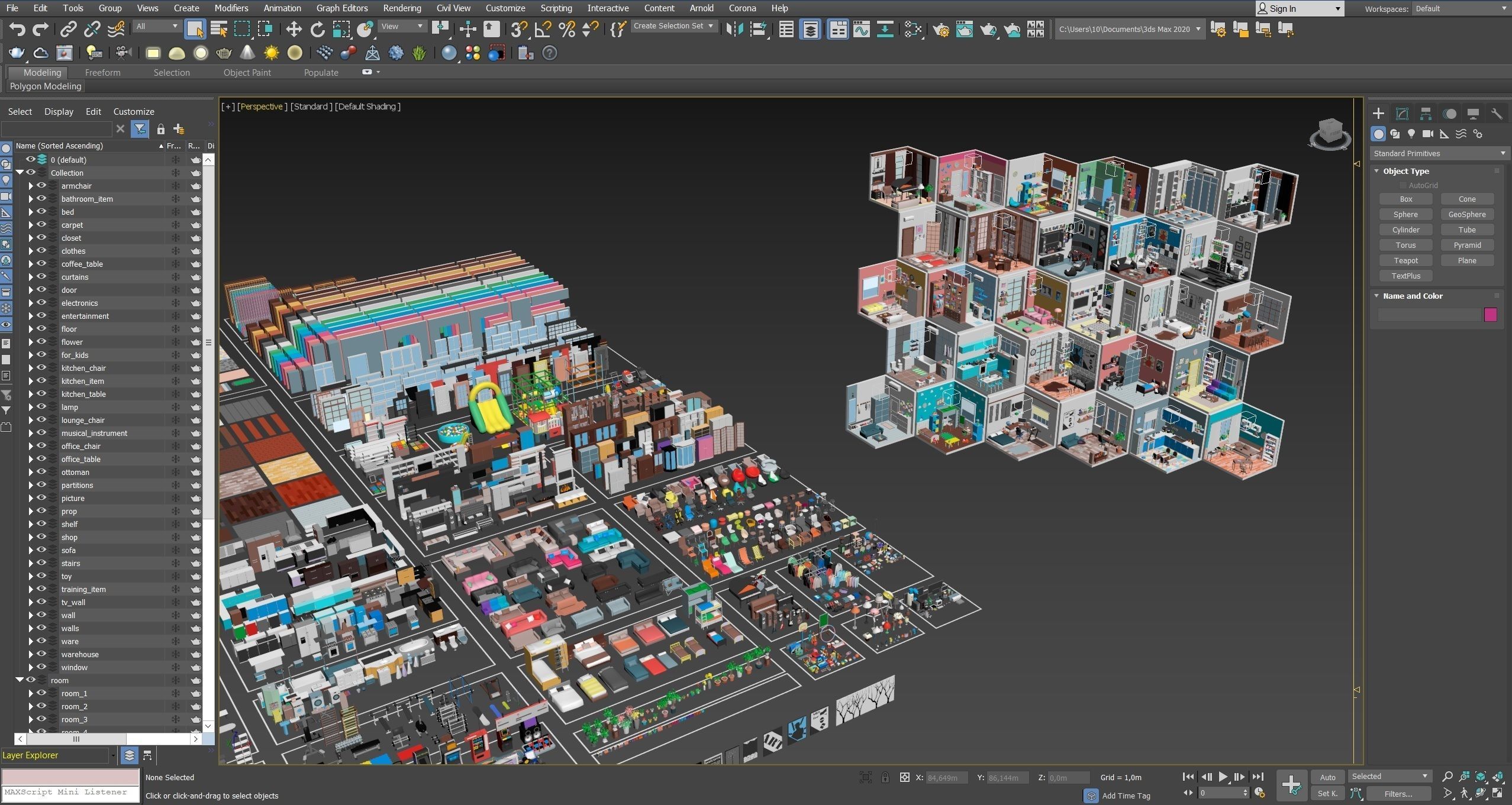 Interior Low-poly 3D model_56